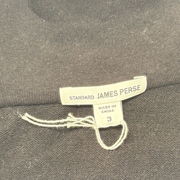 James Perse Black Mock Neck Full Zip Hoodie Size 3 (L) - Picture 13 of 13